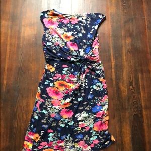 Cap sleeve floral dress